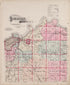 Outline Map of Jackson County - Color from Plat Book of Jackson County, Missouri : Compiled from County Records and Actual Surveys 1904 by Relic Map Company
