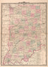 Indiana from Plat Book and Statistical Record of Noble County, Indiana : Containing a Brief History of the County, Townships, Cities and Larger Towns, Together With a Large Map of Indiana and Outline Map … 1893 by Relic Map Company