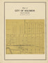 City of Solomon from Plat Book and Complete Survey of Dickinson County, Kansas : Containing Plats of Townships and Incorporated Towns, Also Maps of the State, United States and World, With an Outline Map of Dickinson … 1909 by Relic Map Company