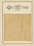 Union Township from Plat Book and Complete Survey of Dickinson County, Kansas : Containing Plats of Townships and Incorporated Towns, Also Maps of the State, United States and World, With an Outline Map of Dickinson … 1909 by Relic Map Company