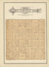 Garfield Township from Plat Book and Complete Survey of Dickinson County, Kansas : Containing Plats of Townships and Incorporated Towns, Also Maps of the State, United States and World, With an Outline Map of Dickinson … 1909 by Relic Map Company