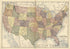 Map of the United States from Plat Book and Complete Survey of Dickinson County, Kansas : Containing Plats of Townships and Incorporated Towns, Also Maps of the State, United States and World, With an Outline Map of Dickinson … 1909 by Relic Map Company
