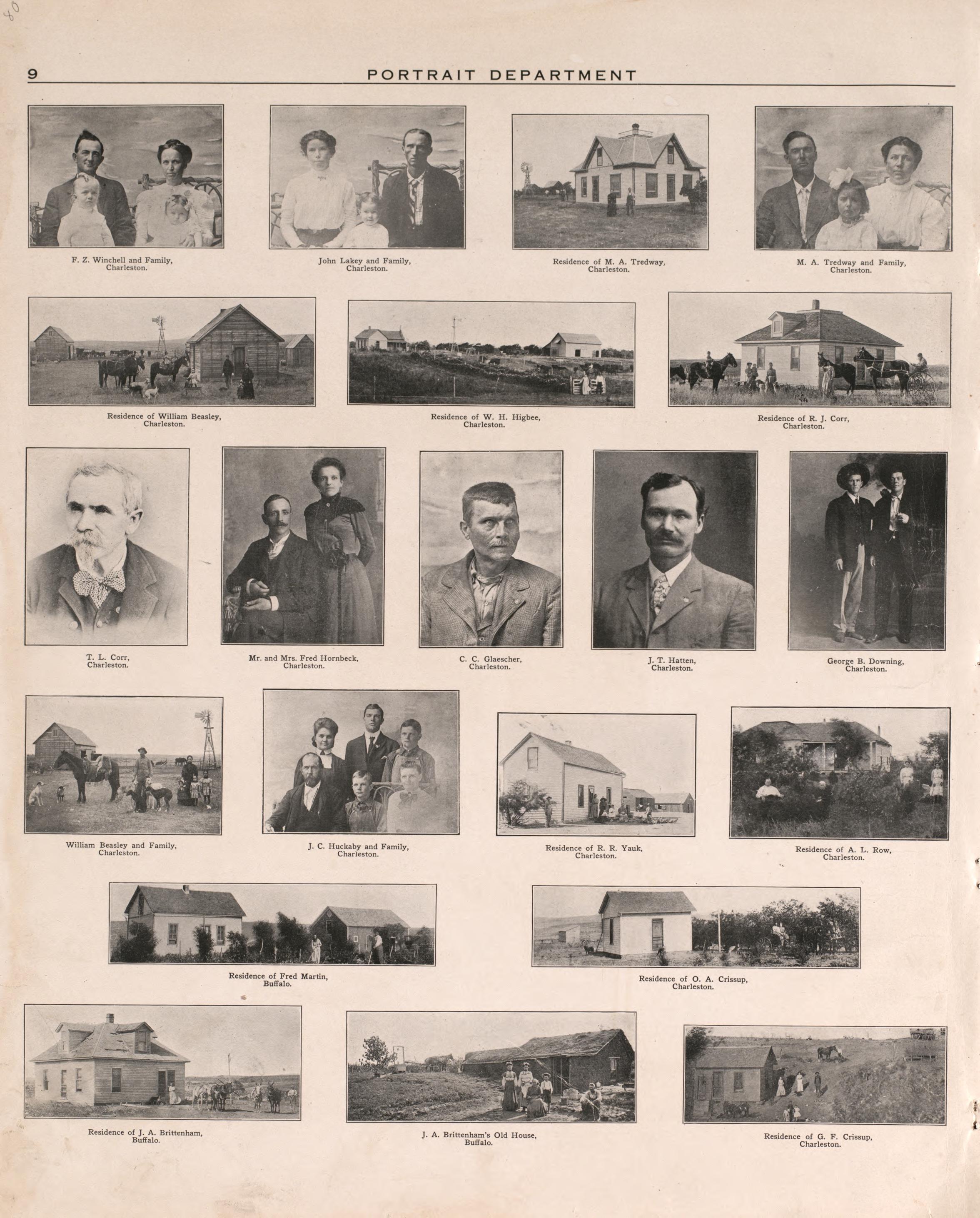 Portrait Section 3, P. 10 from Plat Book of Harper County, Oklahoma : Containing Maps of Villages, Cities and Townships of the County, and of the State, United States and World : Portraits of Representative Citizens and Leading … 1910 by Relic Map Company