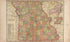 Missouri from Plat Book of La Clede County, Missouri : Containing Maps of Villages, Cities and Townships of the County, and of the State, United States and World : Also Portraits of Representative Citizens, … 1912 by Relic Map Company