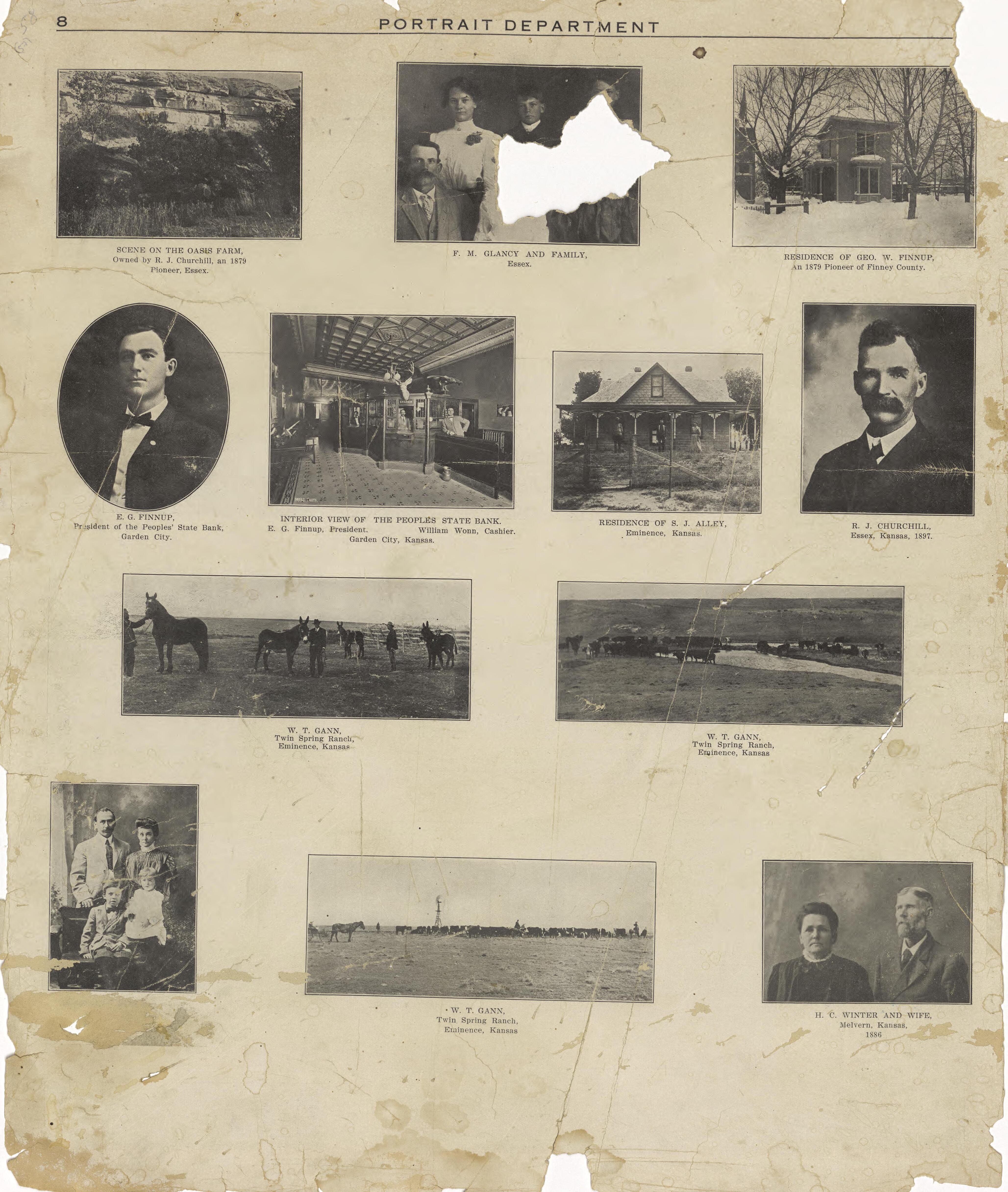 This old map of Finney County, Kansas,  was created by Western Publishing Co. (Ashland, Kan.) in 1911