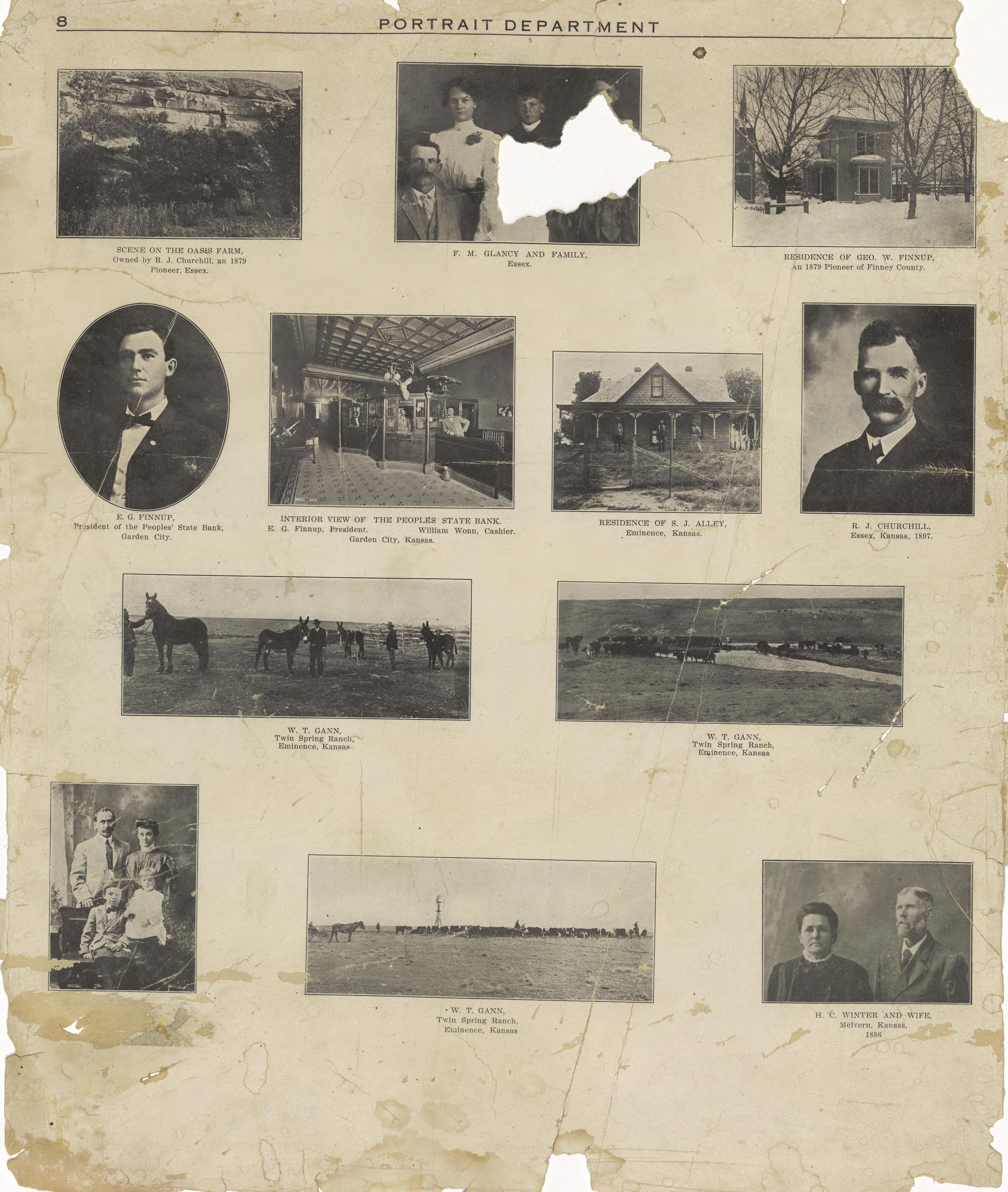 This old map of Finney County, Kansas,  was created by Western Publishing Co. (Ashland, Kan.) in 1911