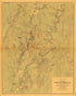 Map of the Battlefield of Chickmauga. Morning to Noon Sept. 20, 1863 from Atlas of the Battlefields of Chickamauga, Chattanooga and Vicinity 1896 by Relic Map Company