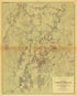Map of the Battlefield of Chickmauga Movements Morning to Noon, Sept. 19, 1863 from Atlas of the Battlefields of Chickamauga, Chattanooga and Vicinity 1896 by Relic Map Company