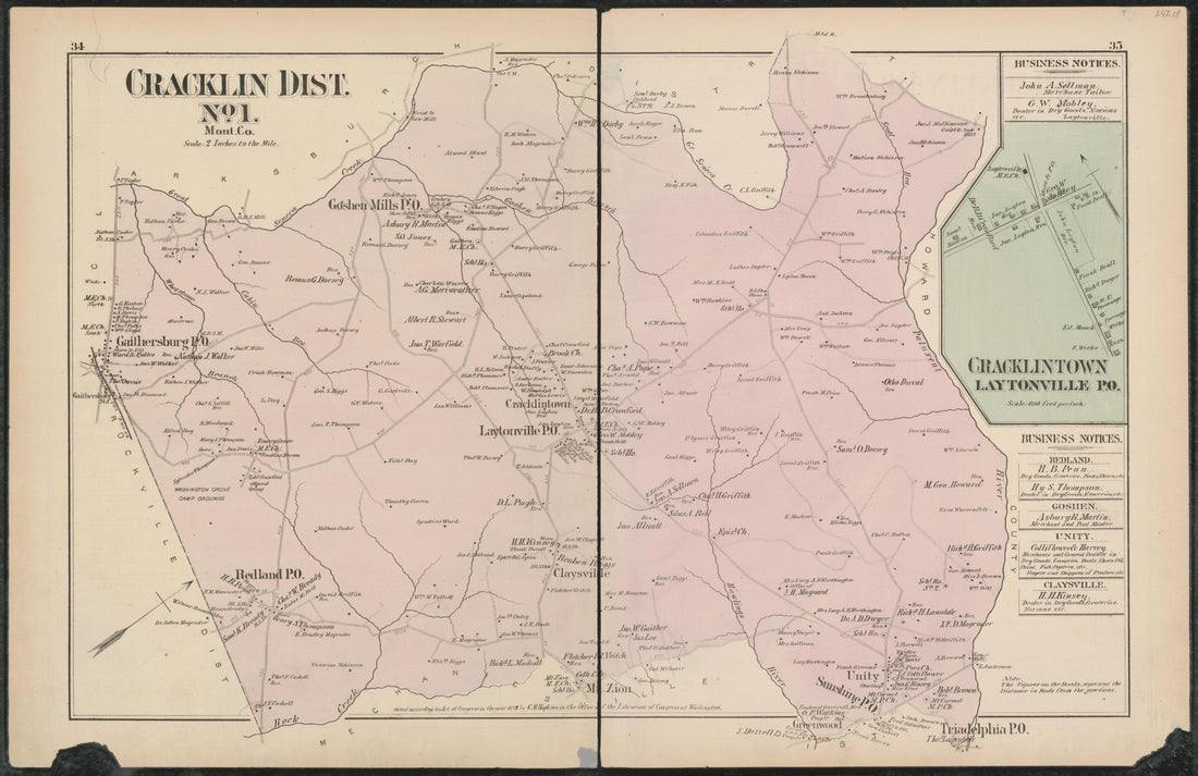 Image 22 of Atlas of Fifteen Miles Around Washington, Including the Counties of Fairfax and Alexandria, Virginia (maps Only) from Atlas of Fifteen Miles Around Washington, Including the Counties of Fairfax and Alexandria, Virginia 1879 by Relic Map Company