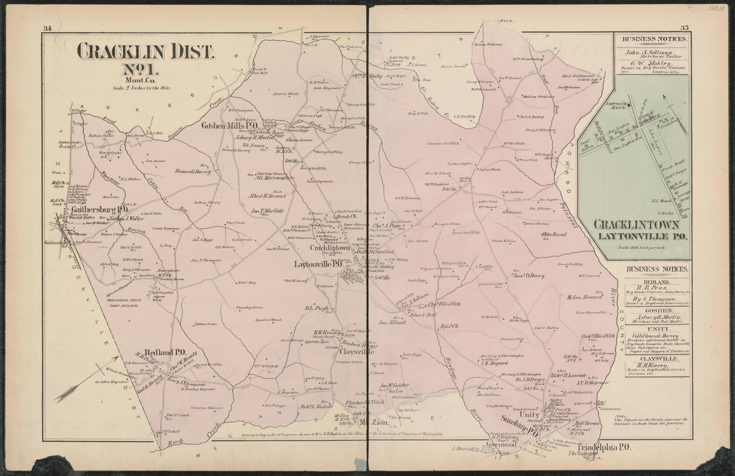Image 22 of Atlas of Fifteen Miles Around Washington, Including the Counties of Fairfax and Alexandria, Virginia (maps Only) from Atlas of Fifteen Miles Around Washington, Including the Counties of Fairfax and Alexandria, Virginia 1879 by Relic Map Company