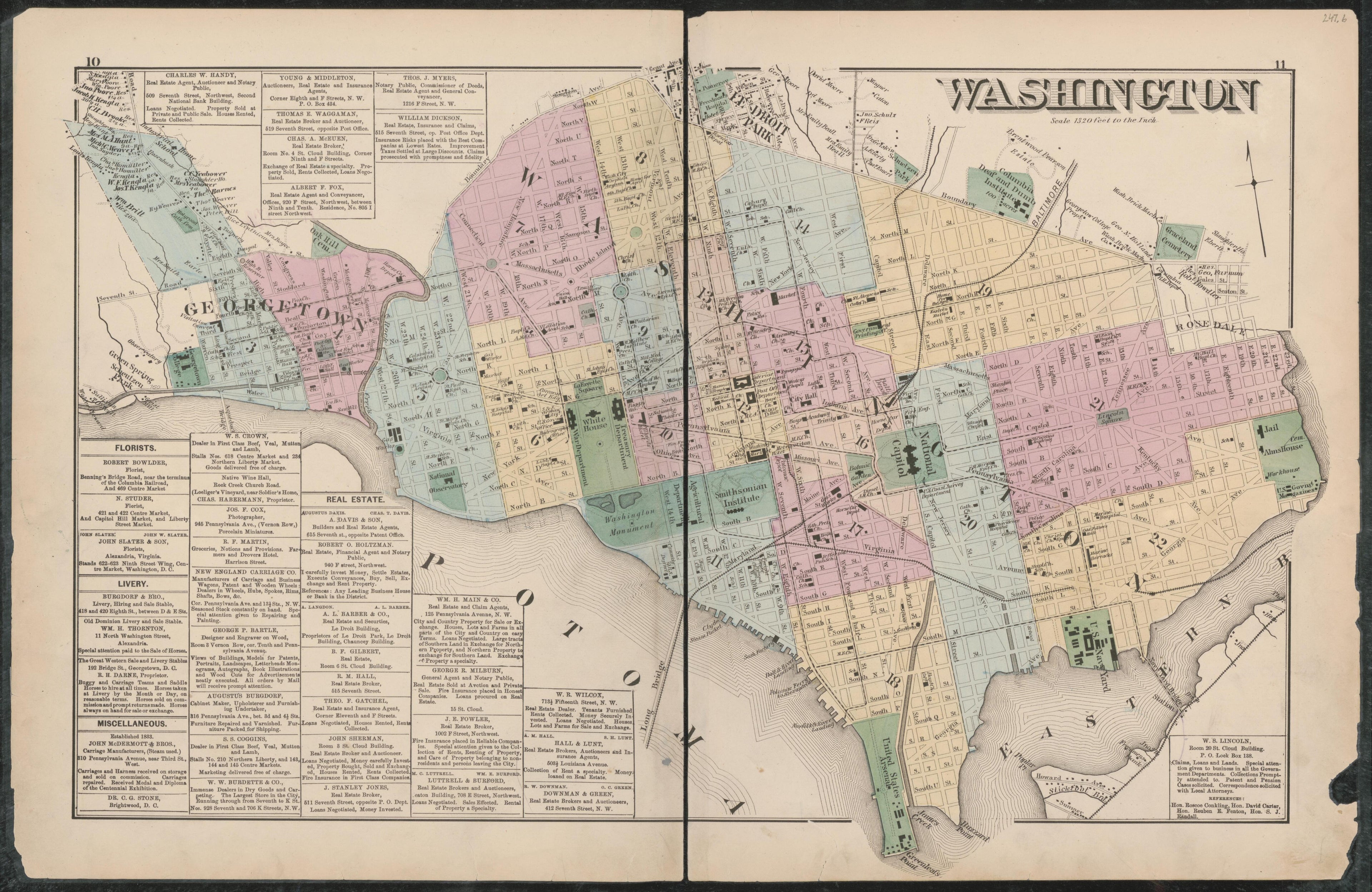 Image 12 of Atlas of Fifteen Miles Around Washington, Including the Counties of Fairfax and Alexandria, Virginia (maps Only) from Atlas of Fifteen Miles Around Washington, Including the Counties of Fairfax and Alexandria, Virginia 1879 by Relic Map Company