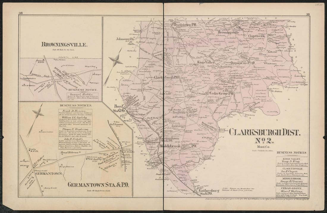 Image 25 of Atlas of Fifteen Miles Around Washington, Including the Counties of Fairfax and Alexandria, Virginia (maps Only) from Atlas of Fifteen Miles Around Washington, Including the Counties of Fairfax and Alexandria, Virginia 1879 by Relic Map Company
