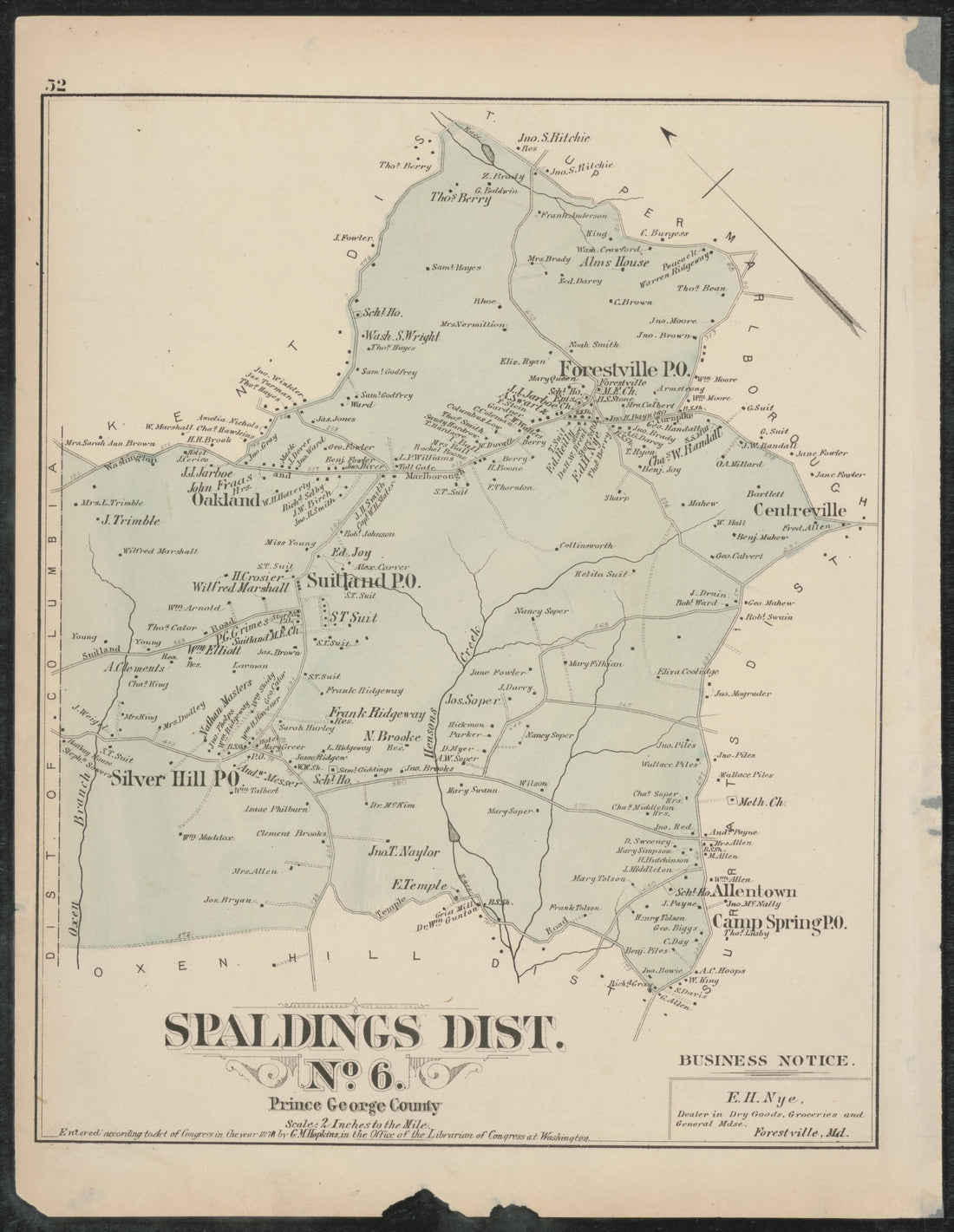 Image 35 of Atlas of Fifteen Miles Around Washington, Including the Counties of Fairfax and Alexandria, Virginia (maps Only) from Atlas of Fifteen Miles Around Washington, Including the Counties of Fairfax and Alexandria, Virginia 1879 by Relic Map Company