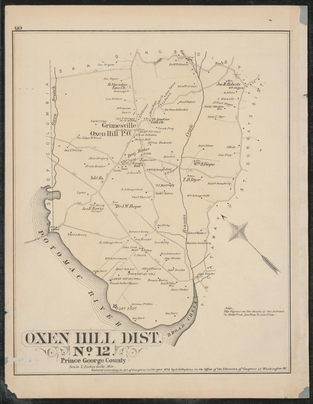 Image 41 of Atlas of Fifteen Miles Around Washington, Including the Counties of Fairfax and Alexandria, Virginia (maps Only) from Atlas of Fifteen Miles Around Washington, Including the Counties of Fairfax and Alexandria, Virginia 1879 by Relic Map Company