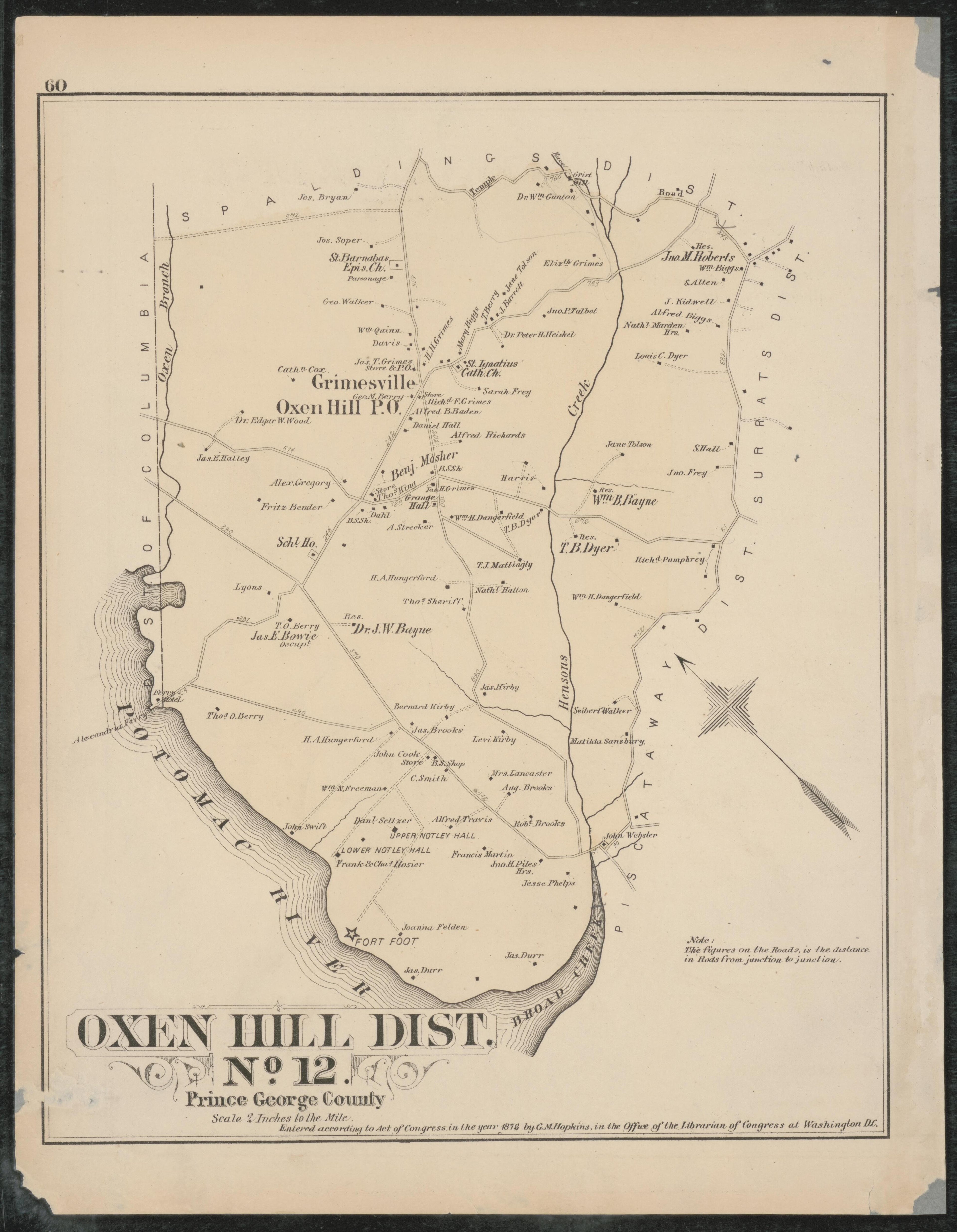 Image 41 of Atlas of Fifteen Miles Around Washington, Including the Counties of Fairfax and Alexandria, Virginia (maps Only) from Atlas of Fifteen Miles Around Washington, Including the Counties of Fairfax and Alexandria, Virginia 1879 by Relic Map Company