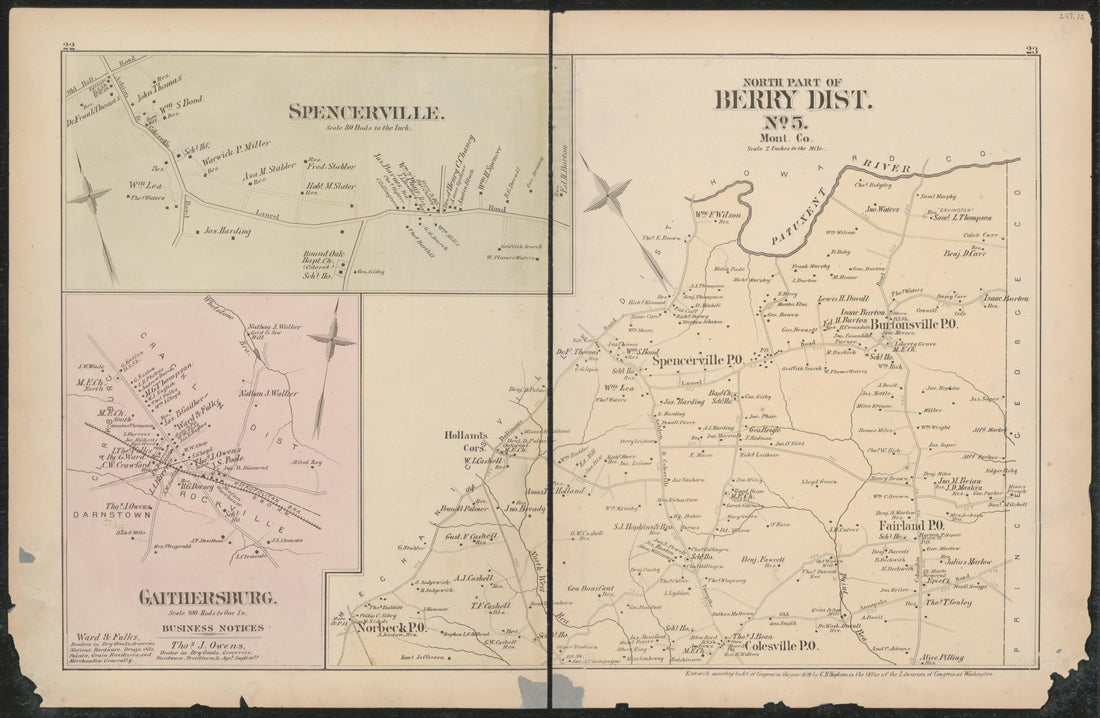 Image 16 of Atlas of Fifteen Miles Around Washington, Including the Counties of Fairfax and Alexandria, Virginia (maps Only) from Atlas of Fifteen Miles Around Washington, Including the Counties of Fairfax and Alexandria, Virginia 1879 by Relic Map Company
