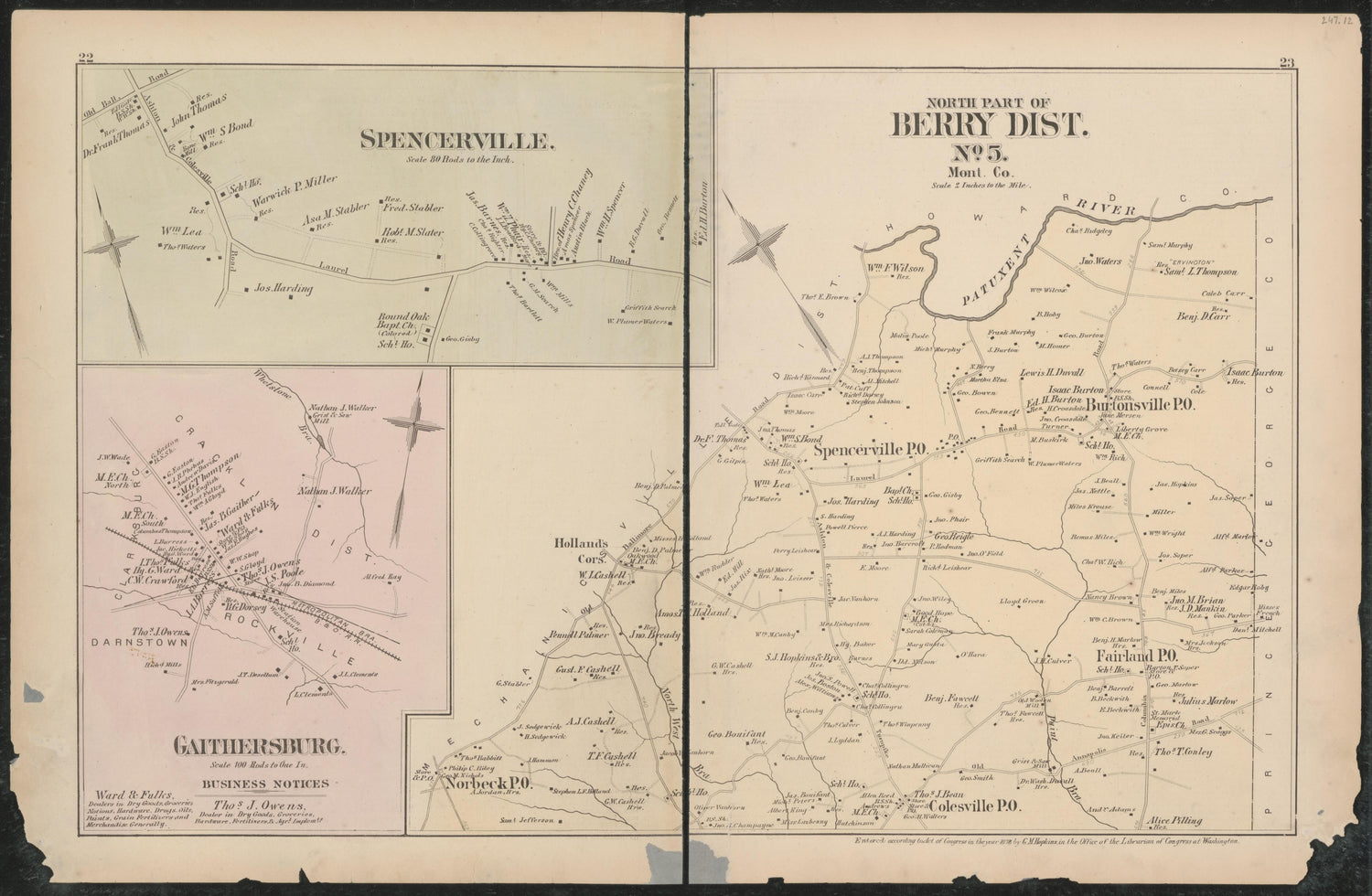 Image 16 of Atlas of Fifteen Miles Around Washington, Including the Counties of Fairfax and Alexandria, Virginia (maps Only) from Atlas of Fifteen Miles Around Washington, Including the Counties of Fairfax and Alexandria, Virginia 1879 by Relic Map Company