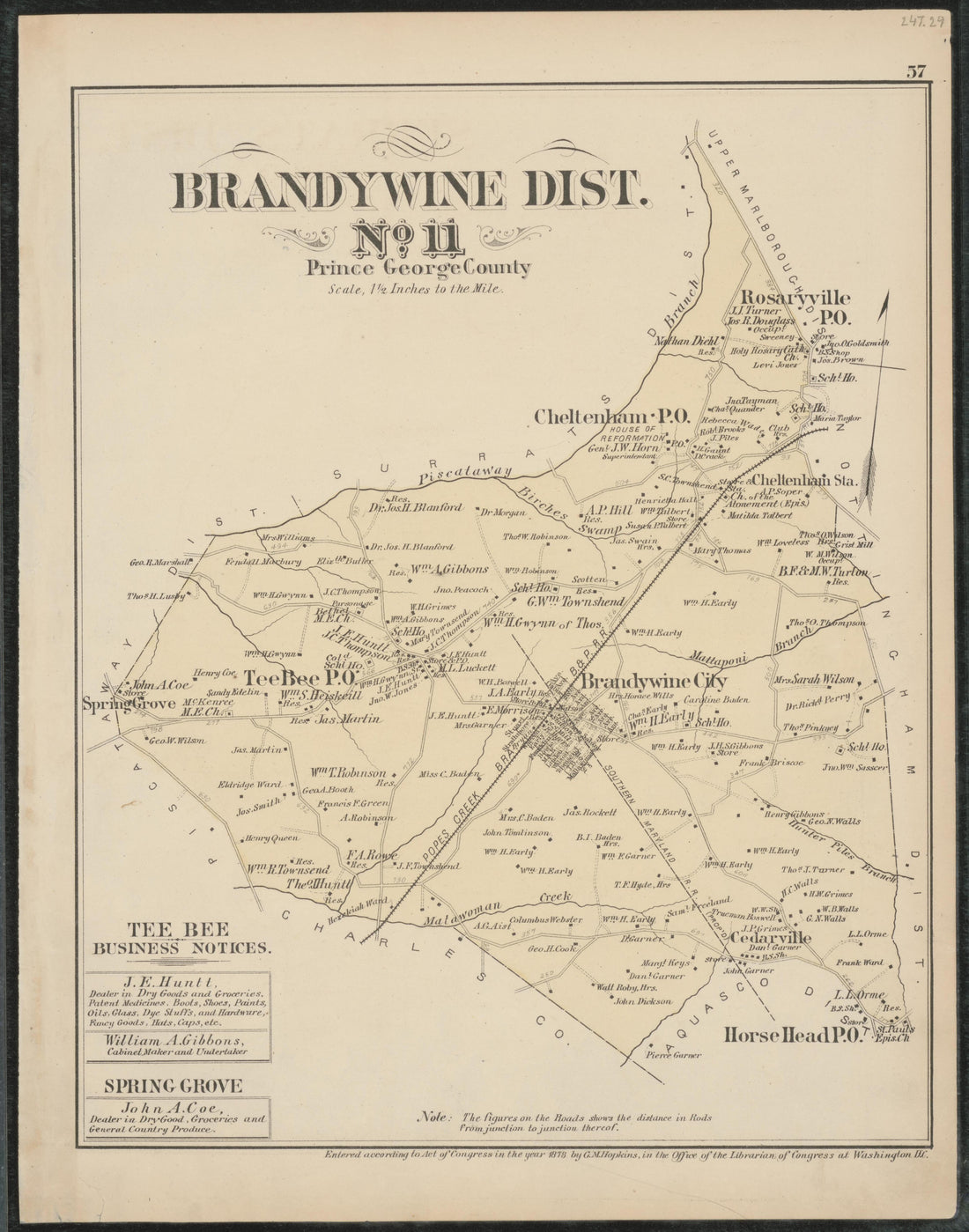 Image 39 of Atlas of Fifteen Miles Around Washington, Including the Counties of Fairfax and Alexandria, Virginia (maps Only) from Atlas of Fifteen Miles Around Washington, Including the Counties of Fairfax and Alexandria, Virginia 1879 by Relic Map Company