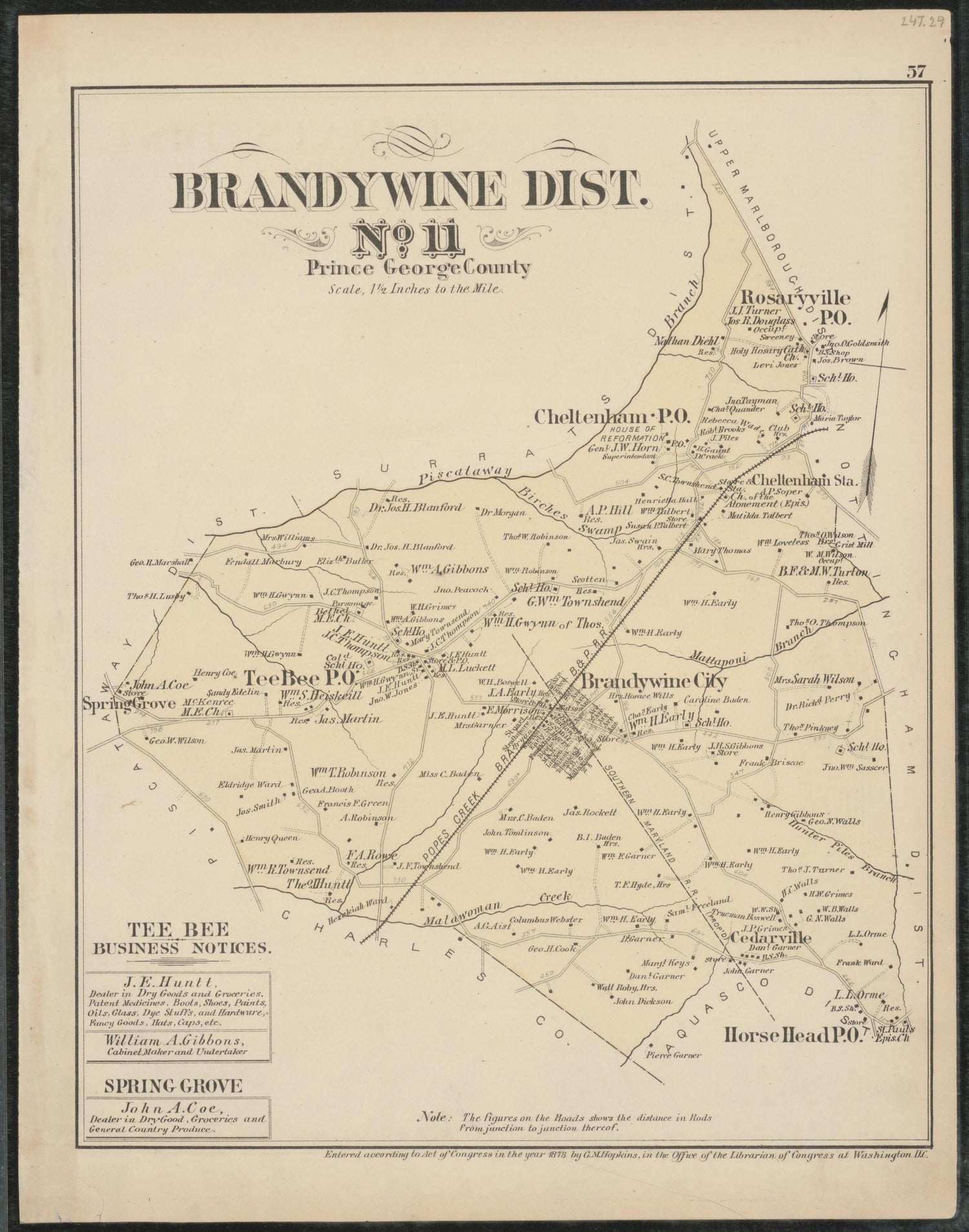 Image 39 of Atlas of Fifteen Miles Around Washington, Including the Counties of Fairfax and Alexandria, Virginia (maps Only) from Atlas of Fifteen Miles Around Washington, Including the Counties of Fairfax and Alexandria, Virginia 1879 by Relic Map Company