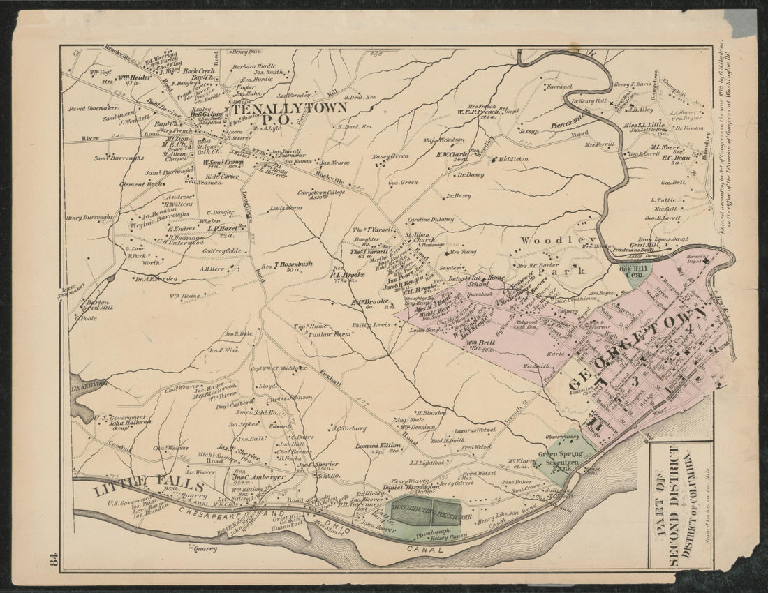 Image 58 of Atlas of Fifteen Miles Around Washington, Including the Counties of Fairfax and Alexandria, Virginia (maps Only) from Atlas of Fifteen Miles Around Washington, Including the Counties of Fairfax and Alexandria, Virginia 1879 by Relic Map Company