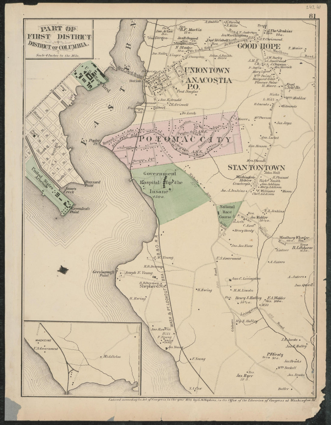 Image 56 of Atlas of Fifteen Miles Around Washington, Including the Counties of Fairfax and Alexandria, Virginia (maps Only) from Atlas of Fifteen Miles Around Washington, Including the Counties of Fairfax and Alexandria, Virginia 1879 by Relic Map Company