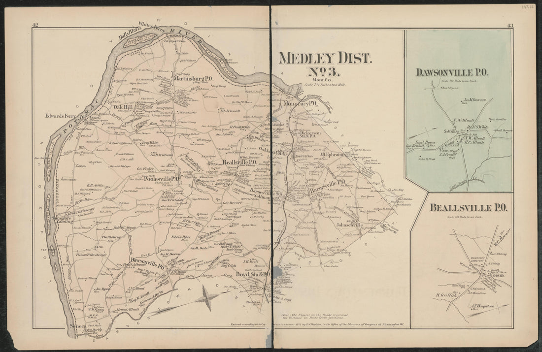 Image 28 of Atlas of Fifteen Miles Around Washington, Including the Counties of Fairfax and Alexandria, Virginia (maps Only) from Atlas of Fifteen Miles Around Washington, Including the Counties of Fairfax and Alexandria, Virginia 1879 by Relic Map Company