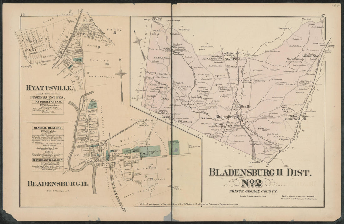 Image 31 of Atlas of Fifteen Miles Around Washington, Including the Counties of Fairfax and Alexandria, Virginia (maps Only) from Atlas of Fifteen Miles Around Washington, Including the Counties of Fairfax and Alexandria, Virginia 1879 by Relic Map Company