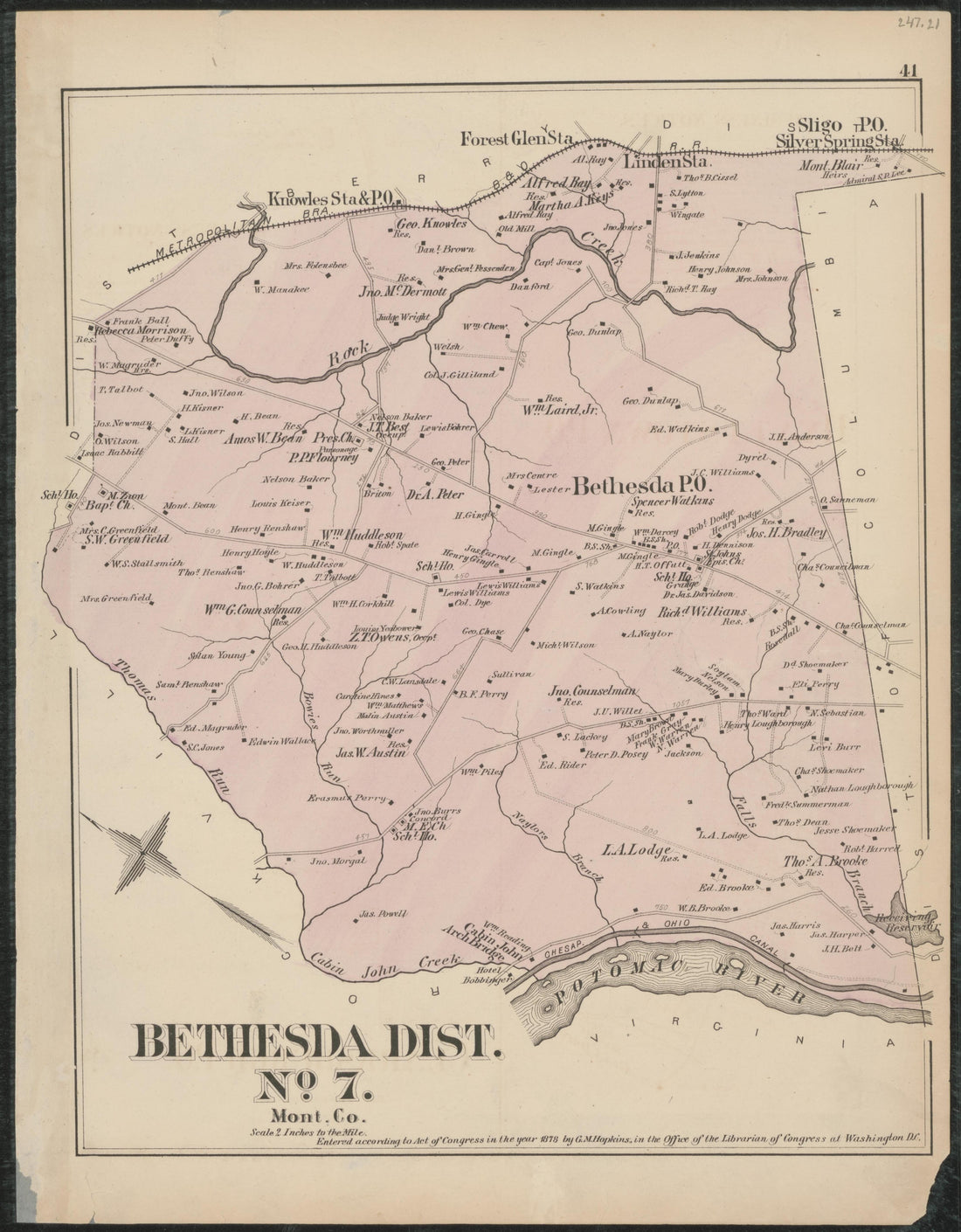 Image 27 of Atlas of Fifteen Miles Around Washington, Including the Counties of Fairfax and Alexandria, Virginia (maps Only) from Atlas of Fifteen Miles Around Washington, Including the Counties of Fairfax and Alexandria, Virginia 1879 by Relic Map Company