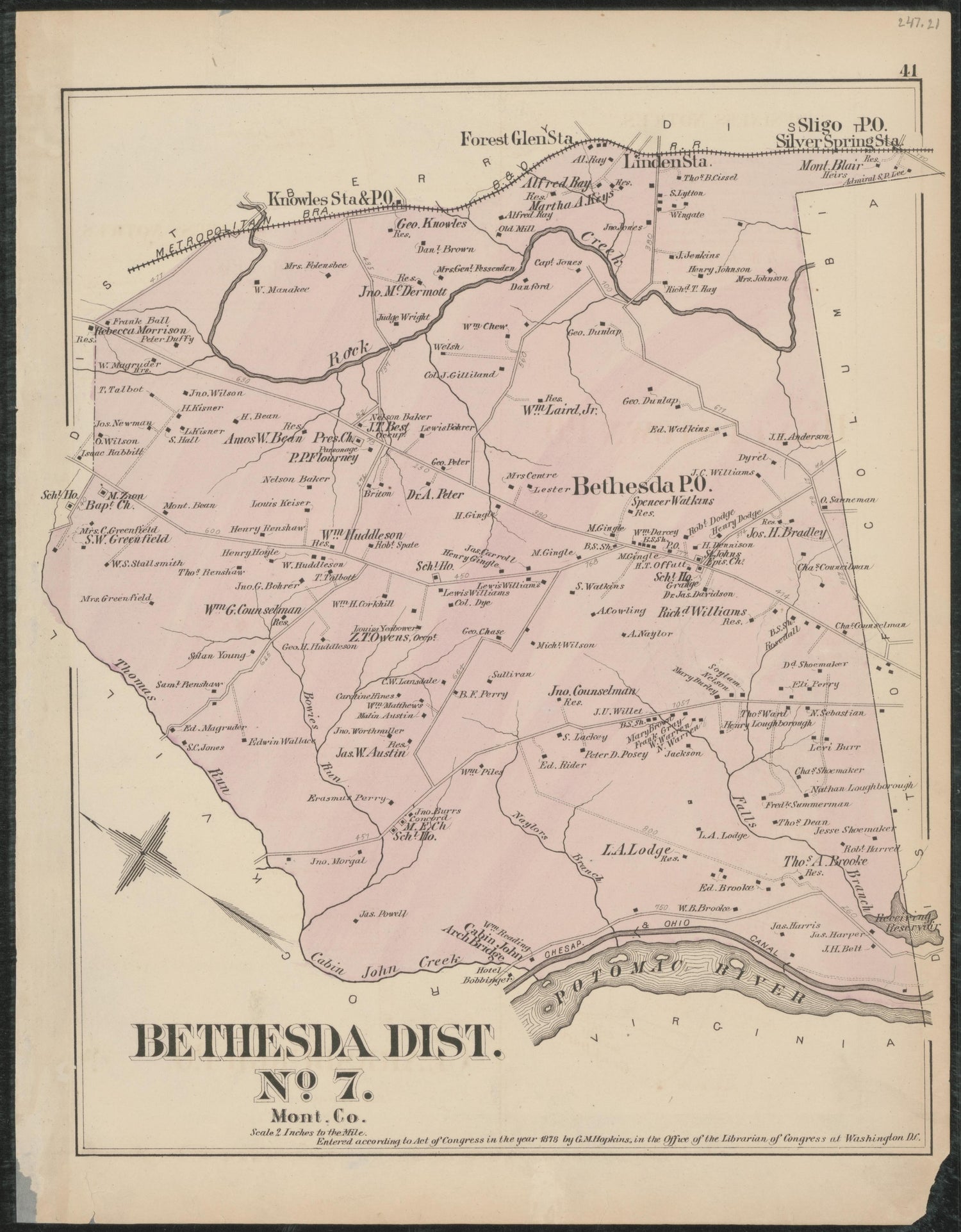 Image 27 of Atlas of Fifteen Miles Around Washington, Including the Counties of Fairfax and Alexandria, Virginia (maps Only) from Atlas of Fifteen Miles Around Washington, Including the Counties of Fairfax and Alexandria, Virginia 1879 by Relic Map Company