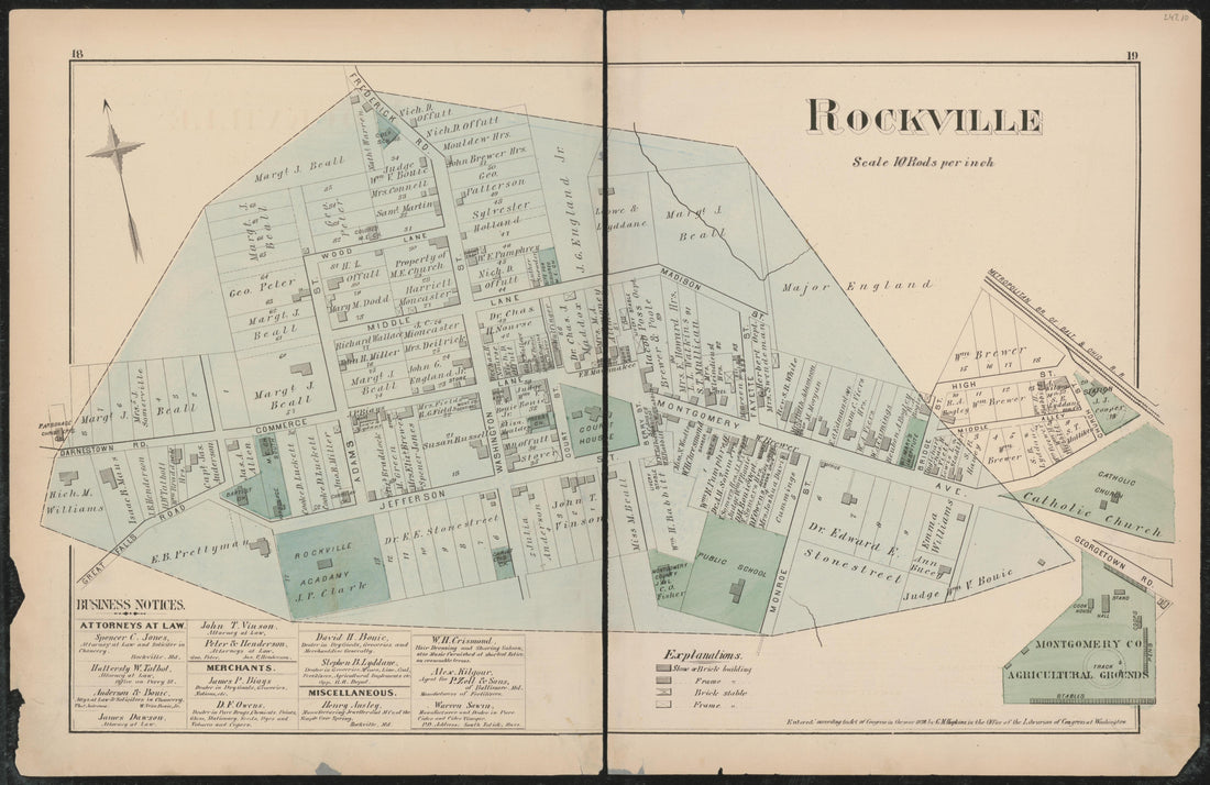 Image 14 of Atlas of Fifteen Miles Around Washington, Including the Counties of Fairfax and Alexandria, Virginia (maps Only) from Atlas of Fifteen Miles Around Washington, Including the Counties of Fairfax and Alexandria, Virginia 1879 by Relic Map Company