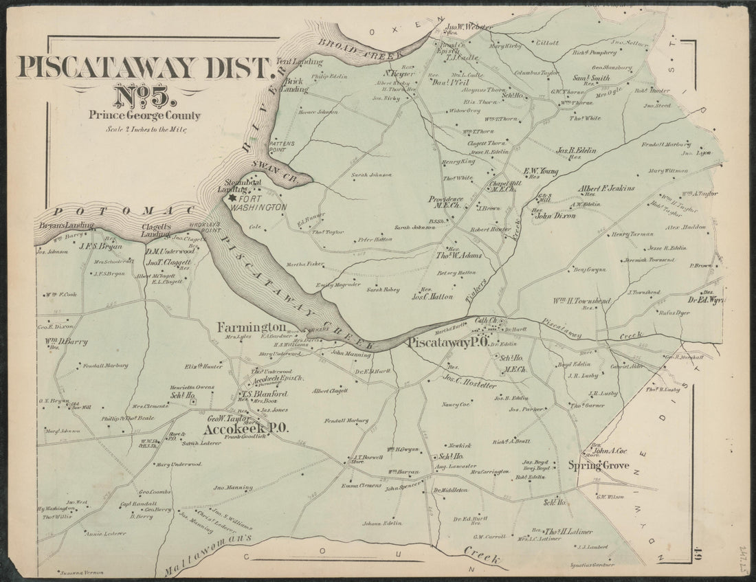 Image 33 of Atlas of Fifteen Miles Around Washington, Including the Counties of Fairfax and Alexandria, Virginia (maps Only) from Atlas of Fifteen Miles Around Washington, Including the Counties of Fairfax and Alexandria, Virginia 1879 by Relic Map Company