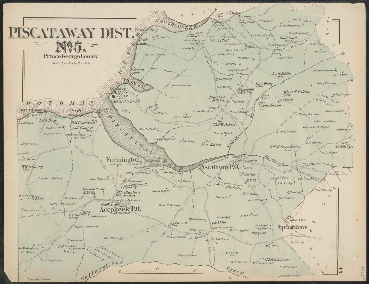 Image 33 of Atlas of Fifteen Miles Around Washington, Including the Counties of Fairfax and Alexandria, Virginia (maps Only) from Atlas of Fifteen Miles Around Washington, Including the Counties of Fairfax and Alexandria, Virginia 1879 by Relic Map Company