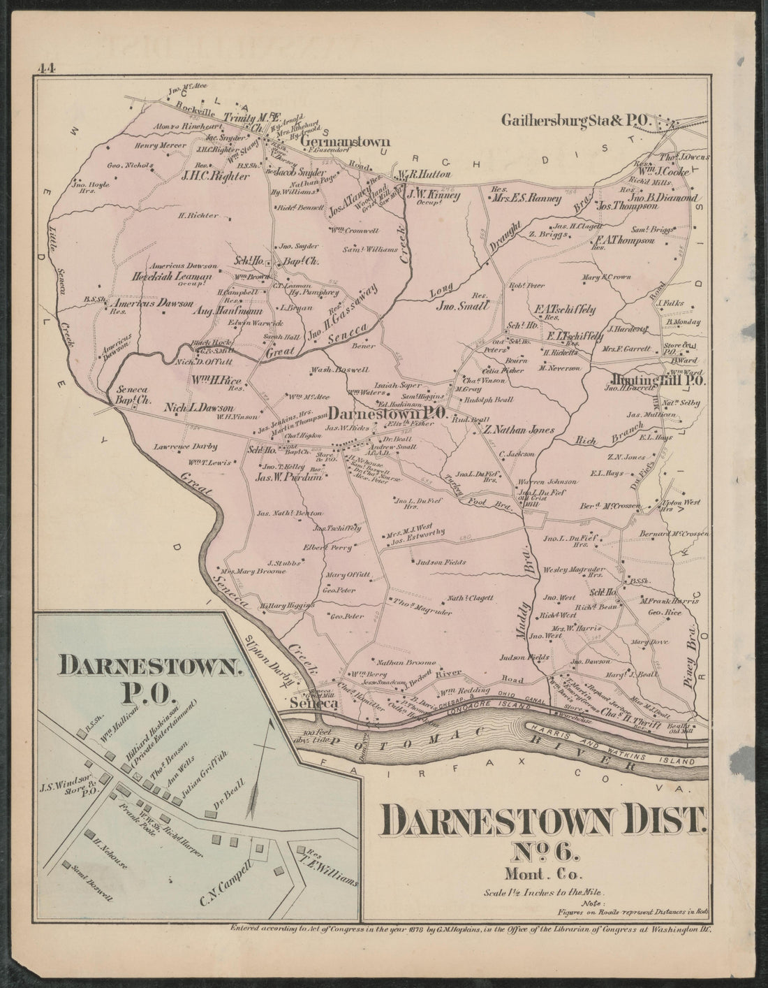 Image 29 of Atlas of Fifteen Miles Around Washington, Including the Counties of Fairfax and Alexandria, Virginia (maps Only) from Atlas of Fifteen Miles Around Washington, Including the Counties of Fairfax and Alexandria, Virginia 1879 by Relic Map Company
