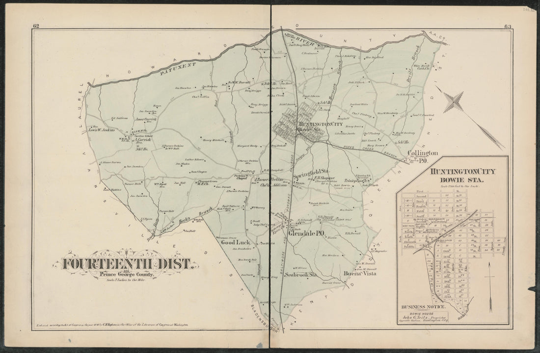 Image 43 of Atlas of Fifteen Miles Around Washington, Including the Counties of Fairfax and Alexandria, Virginia (maps Only) from Atlas of Fifteen Miles Around Washington, Including the Counties of Fairfax and Alexandria, Virginia 1879 by Relic Map Company