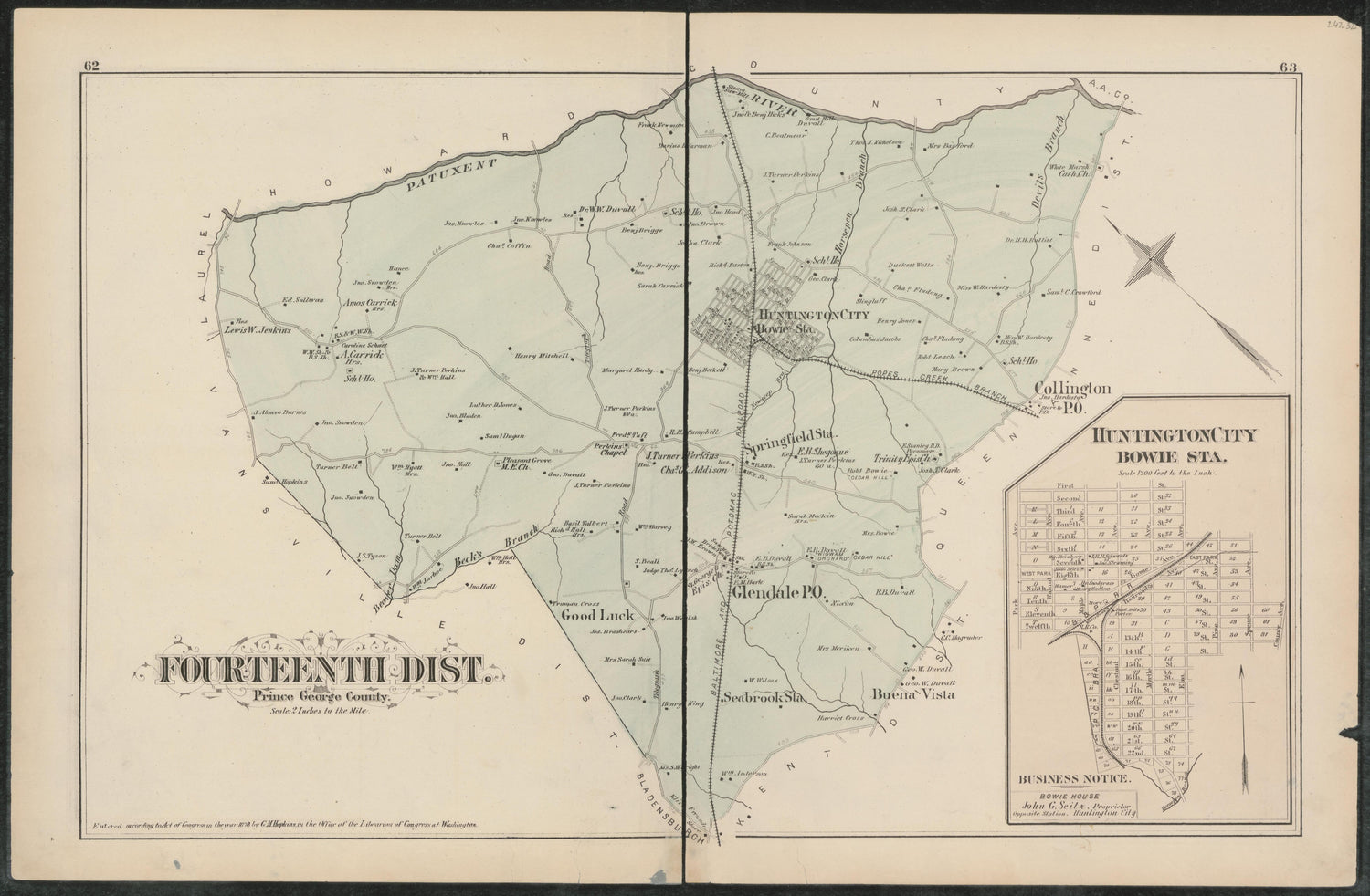 Image 43 of Atlas of Fifteen Miles Around Washington, Including the Counties of Fairfax and Alexandria, Virginia (maps Only) from Atlas of Fifteen Miles Around Washington, Including the Counties of Fairfax and Alexandria, Virginia 1879 by Relic Map Company