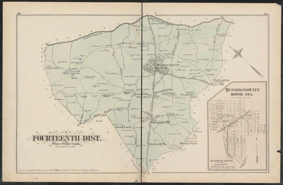 Image 43 of Atlas of Fifteen Miles Around Washington, Including the Counties of Fairfax and Alexandria, Virginia (maps Only) from Atlas of Fifteen Miles Around Washington, Including the Counties of Fairfax and Alexandria, Virginia 1879 by Relic Map Company