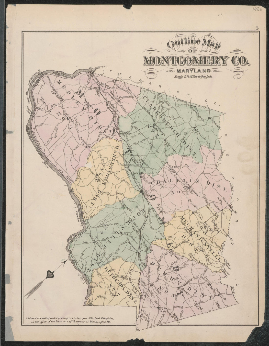 Image 4 of Atlas of Fifteen Miles Around Washington, Including the Counties of Fairfax and Alexandria, Virginia (maps Only) from Atlas of Fifteen Miles Around Washington, Including the Counties of Fairfax and Alexandria, Virginia 1879 by Relic Map Company