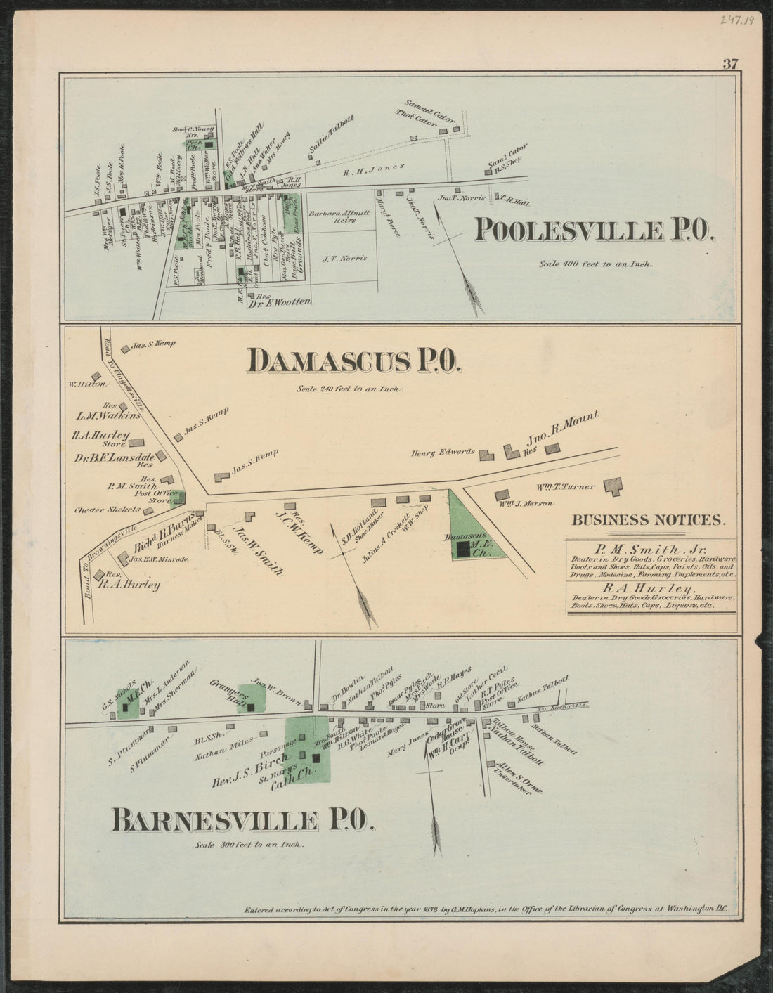 Image 24 of Atlas of Fifteen Miles Around Washington, Including the Counties of Fairfax and Alexandria, Virginia (maps Only) from Atlas of Fifteen Miles Around Washington, Including the Counties of Fairfax and Alexandria, Virginia 1879 by Relic Map Company