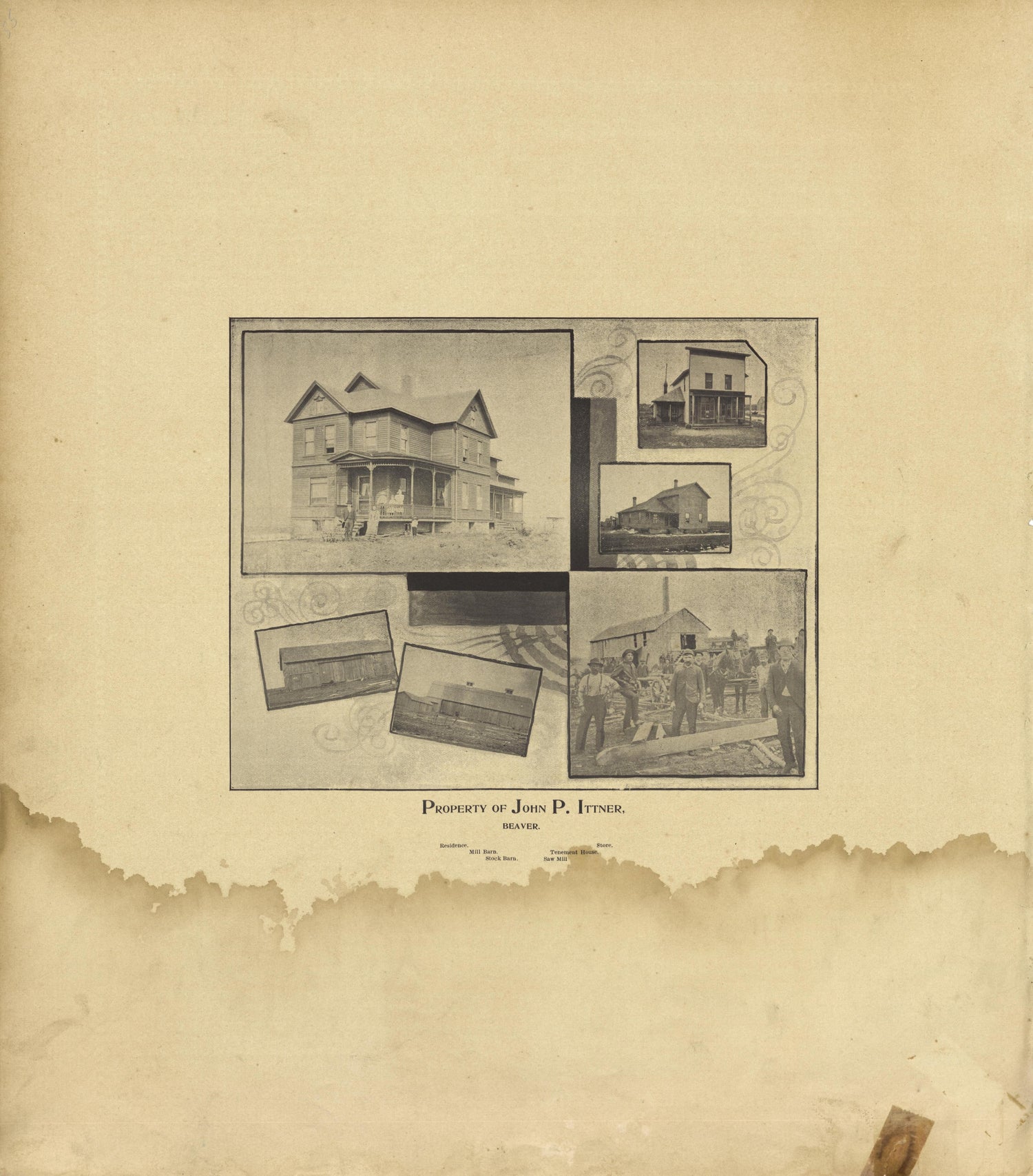 Property of John P. Ittner, Beaver from the County of Bay, Michigan : Maps, History, Illustrations and Statistics 1896 by Relic Map Company