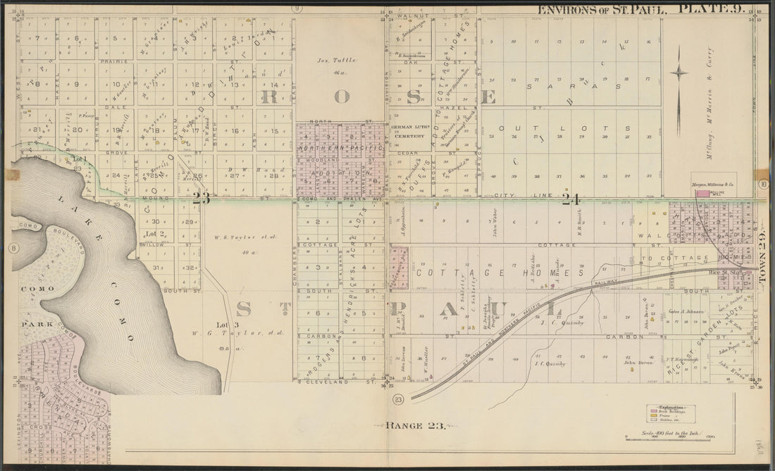 Image 12 of Atlas of the Enirons of St. Paul (maps Only) from Atlas of the Enirons of St. Paul : Including the Whole of Ramsey County, Minnesota 1886 by Relic Map Company