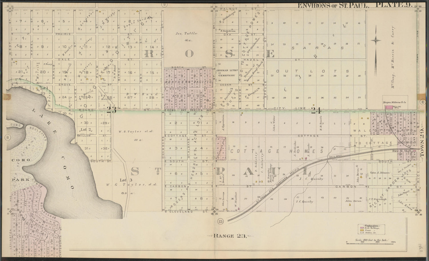 Image 12 of Atlas of the Enirons of St. Paul (maps Only) from Atlas of the Enirons of St. Paul : Including the Whole of Ramsey County, Minnesota 1886 by Relic Map Company