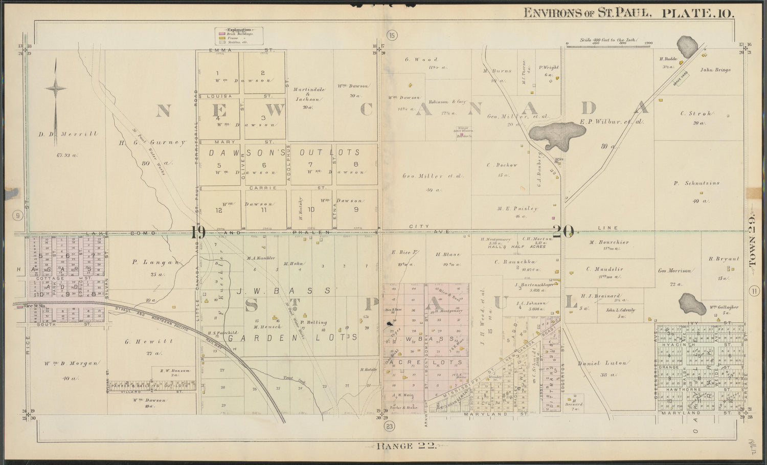 Image 13 of Atlas of the Enirons of St. Paul (maps Only) from Atlas of the Enirons of St. Paul : Including the Whole of Ramsey County, Minnesota 1886 by Relic Map Company