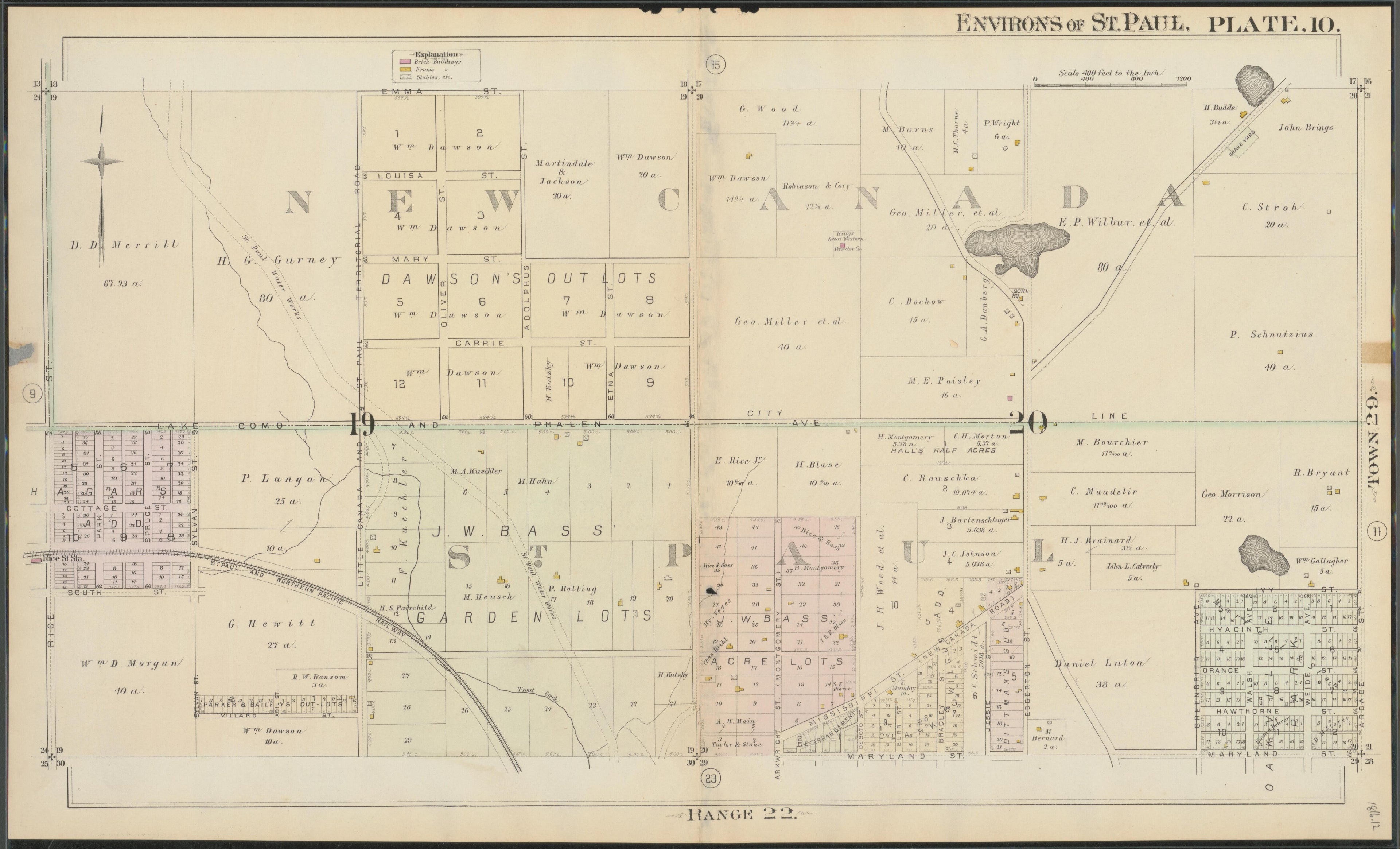 Image 13 of Atlas of the Enirons of St. Paul (maps Only) from Atlas of the Enirons of St. Paul : Including the Whole of Ramsey County, Minnesota 1886 by Relic Map Company