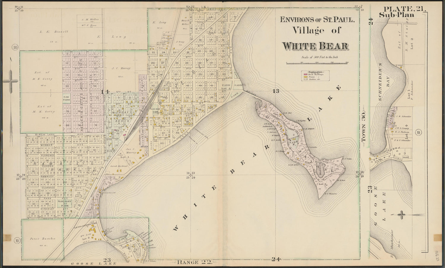 Image 24 of Atlas of the Enirons of St. Paul (maps Only) from Atlas of the Enirons of St. Paul : Including the Whole of Ramsey County, Minnesota 1886 by Relic Map Company