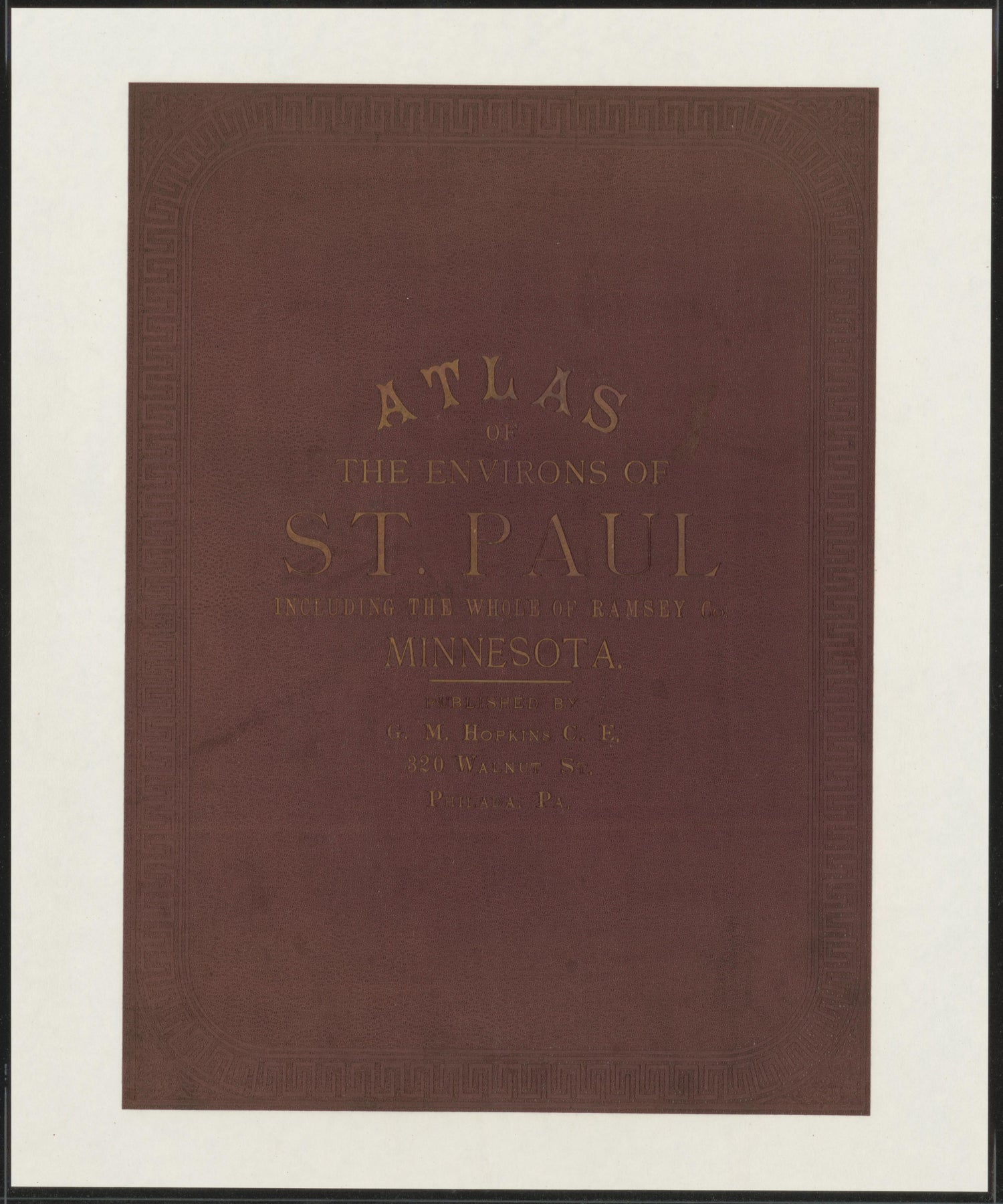 This old map of Minnesota, Ramsey County, Saint Paul Region,  was created by Hopkins, Griffith Morgan in 1886