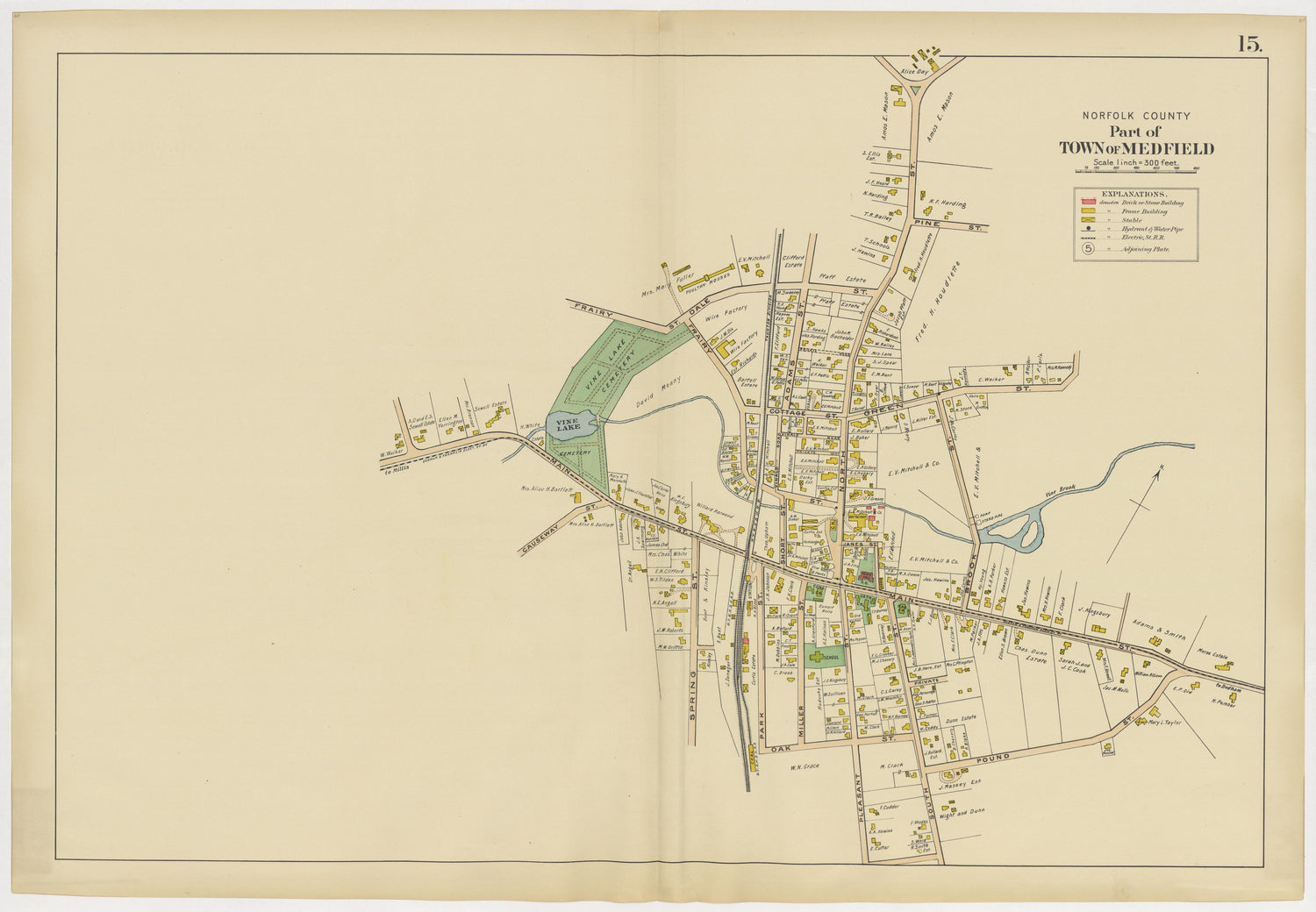 Image 19 of Atlas of the Towns of Needham, Dover, Westwood, Millis and Medfield, Norfolk County, Massachusetts from Atlas of the Towns of Needham, Dover, Westwood, Millis and Medfield, Norfolk County, Massachusetts 1909 by Relic Map Company