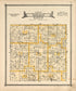 Map of Newman Township from Atlas of Saunders County, Nebraska : Containing Maps of Townships of the County, Maps of State, United States and World, Farmers Directory, Analysis of the System of U.S. Land Surveys 1916 by Relic Map Company