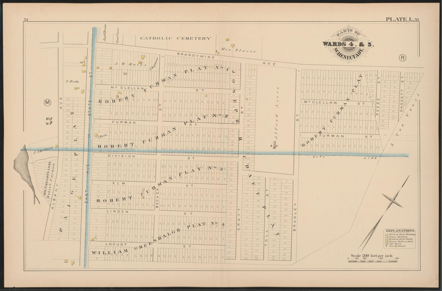 Image 16 of City Atlas of Schenectady, N.Y. (maps Only) from City Atlas of Schenectady, N.Y. : from Official Records, Private Plans and Actual Surveys 1880 by Relic Map Company