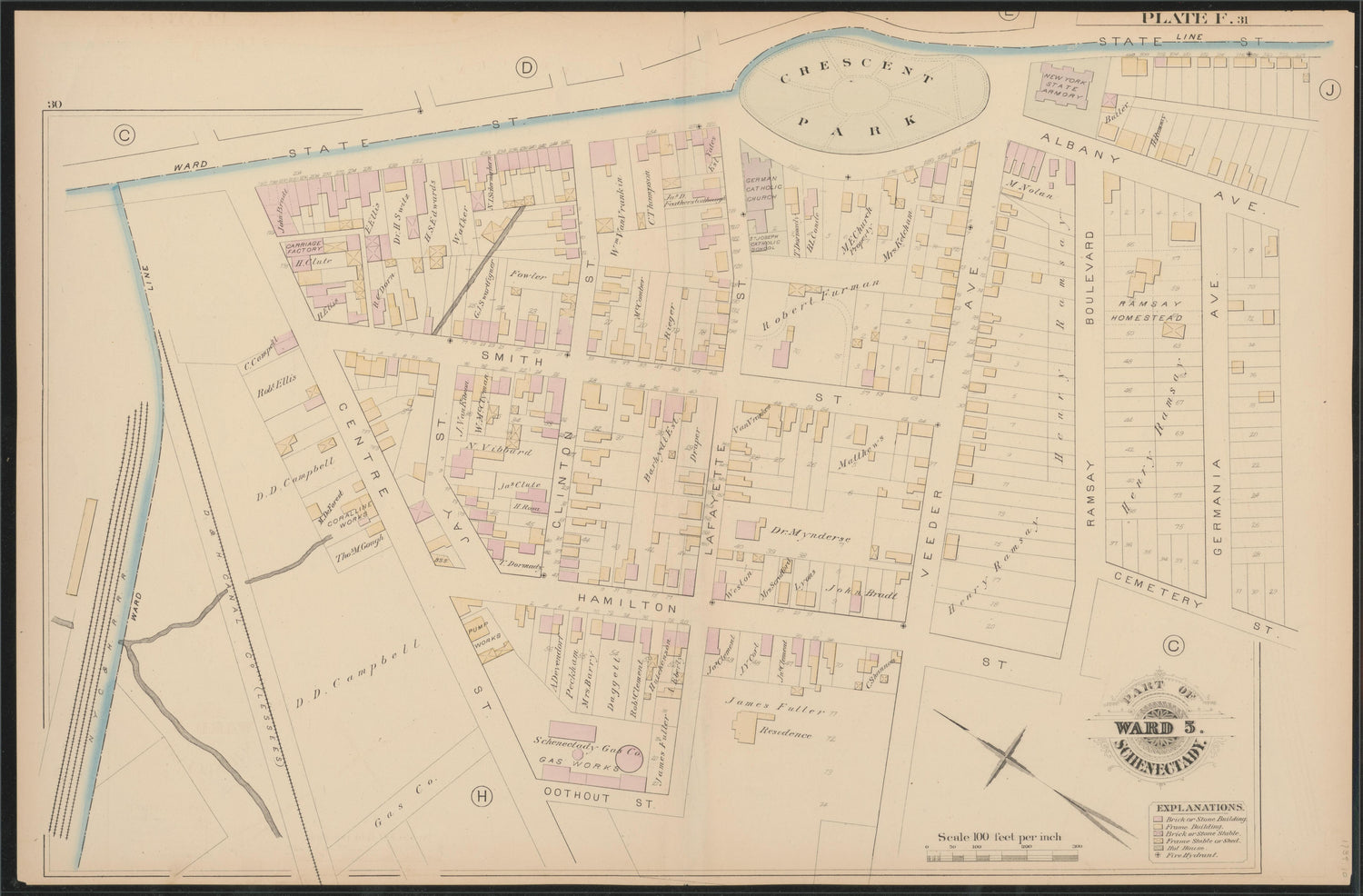 Image 10 of City Atlas of Schenectady, N.Y. (maps Only) from City Atlas of Schenectady, N.Y. : from Official Records, Private Plans and Actual Surveys 1880 by Relic Map Company