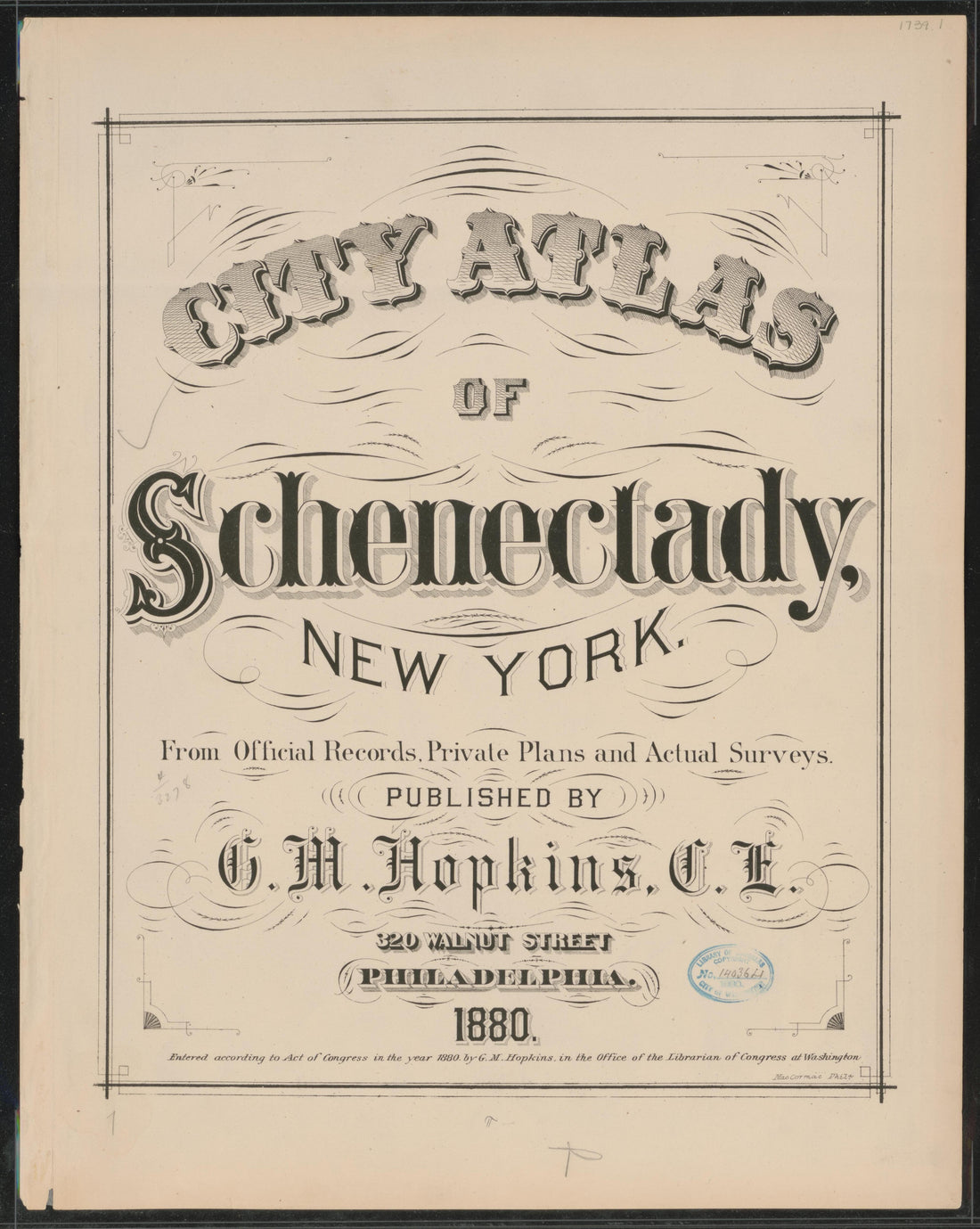 Image 2 of City Atlas of Schenectady, N.Y. (maps Only) from City Atlas of Schenectady, N.Y. : from Official Records, Private Plans and Actual Surveys 1880 by Relic Map Company